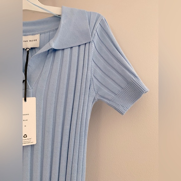 Ribbed shirt sleeve dress - Picture 3 of 3